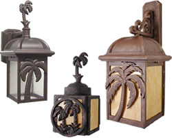 Melissa Lighting British Colonial Tropical Palm Tree Outdoor Series