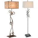 Transitional Floor Lamps are appropriate for Contemporary, California Style, Casual and Classics style decorating. 