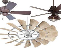 Rustic Outdoor Ceiling Fans