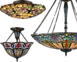 Tiffany & Stained Glass Ceiling Lights