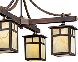 Arts & Crafts, Mission, Craftsman and Prairie Style Chandeliers