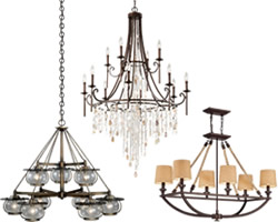Large Scale Coastal, Nautical and Beach House Chandeliers