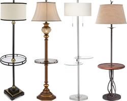 Tray Table Floor Lamps