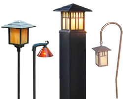 
Arts & Crafts and Mission Style Path Lights & Landscape Lighting - Low Voltage, Line Voltage and LED