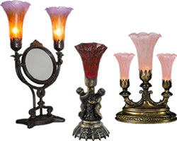 Meyda Lily Art Nouveau Lamps