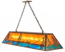 Rustic Style Island Pendants and Pool Table Lights