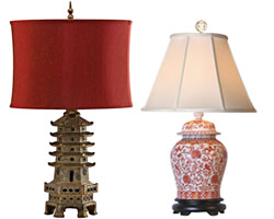 Oriental and Asian Inspired Table Lamps