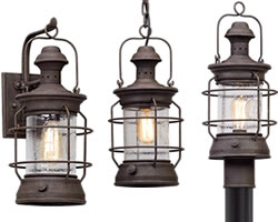 Troy Lighting Atkins Reproduction Railroad Lanterns Outdoor Lighting