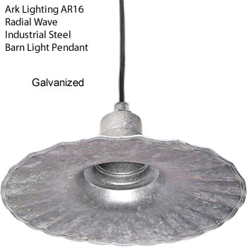 Ark Lighting Radial Wave Steel Barn Lights Deep Ark Lighting Radial Wave