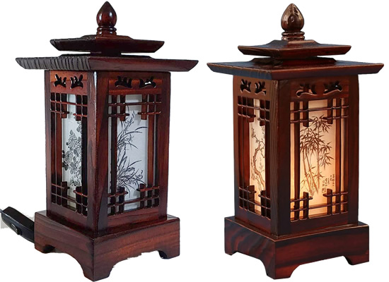Oriental Furniture 39" Koru Japanese Bamboo Shoji Lantern