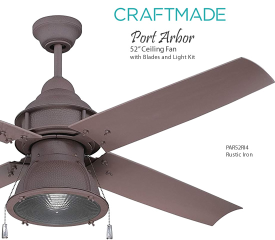 Rustic Outdoor Ceiling Fans Deep Lighting