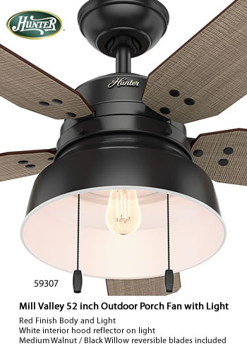 Lodge Cabin Porch 52" Hunter Bronze Outdoor Damp Rated Ceiling Fan w/ LED Light 