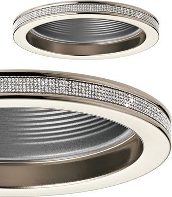 Kichler 6" Recessed Lighting Trim Brushed Nickel Trim Ring w/Silver Baffle 