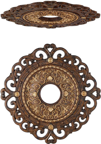 Metropolitan Zaragoza Ceiling Medallion in Golden Bronze N5231-355 for sale online 