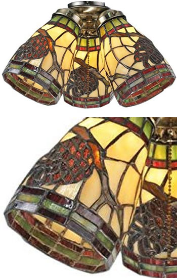 Stained Glass Ceiling Fan Light Kits, Stained Glass Ceiling Fan Light Kit