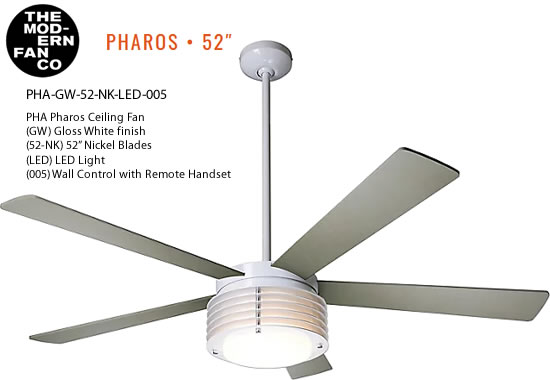 The Modern Fan Company A Collection, Pharos Ceiling Fan