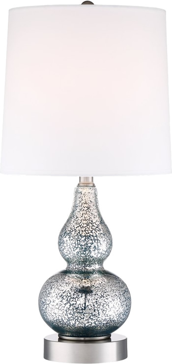 Table Lamps With A Usb Port Deep, Mercury Glass Table Lamp With Usb