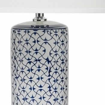 Blue And White Table Lamps Deep, Benoit Blue And White Ceramic Table Lamp