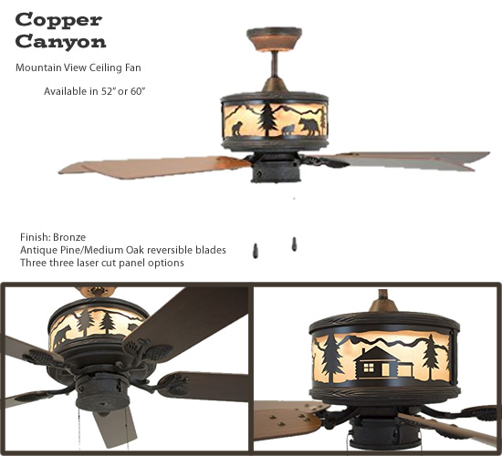 Rustic Ceiling Fans Deep Discount Lighting