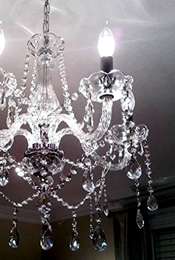 Clearance Saint Mossi 20150603001 5-Light Crystal Chandelier - Small Antique Reproduction Crystal Chandeliers - Deep Discount Lighting