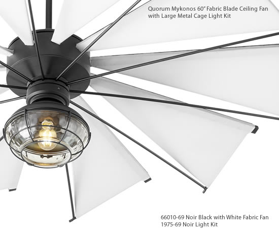 Quorum Lighting 1904-69 Windmill 18W 1 LED Cage Ceiling Fan Light Kit in 