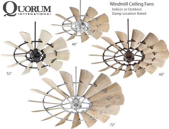 Quorum International Windmill Fans Deep Lighting