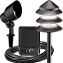 Kichler LED Landscape Lights - Versatile LED Solutions Kichler LED accent lighting helps showcase landscape features with true, clear, warm, white light without intruding on the scene.